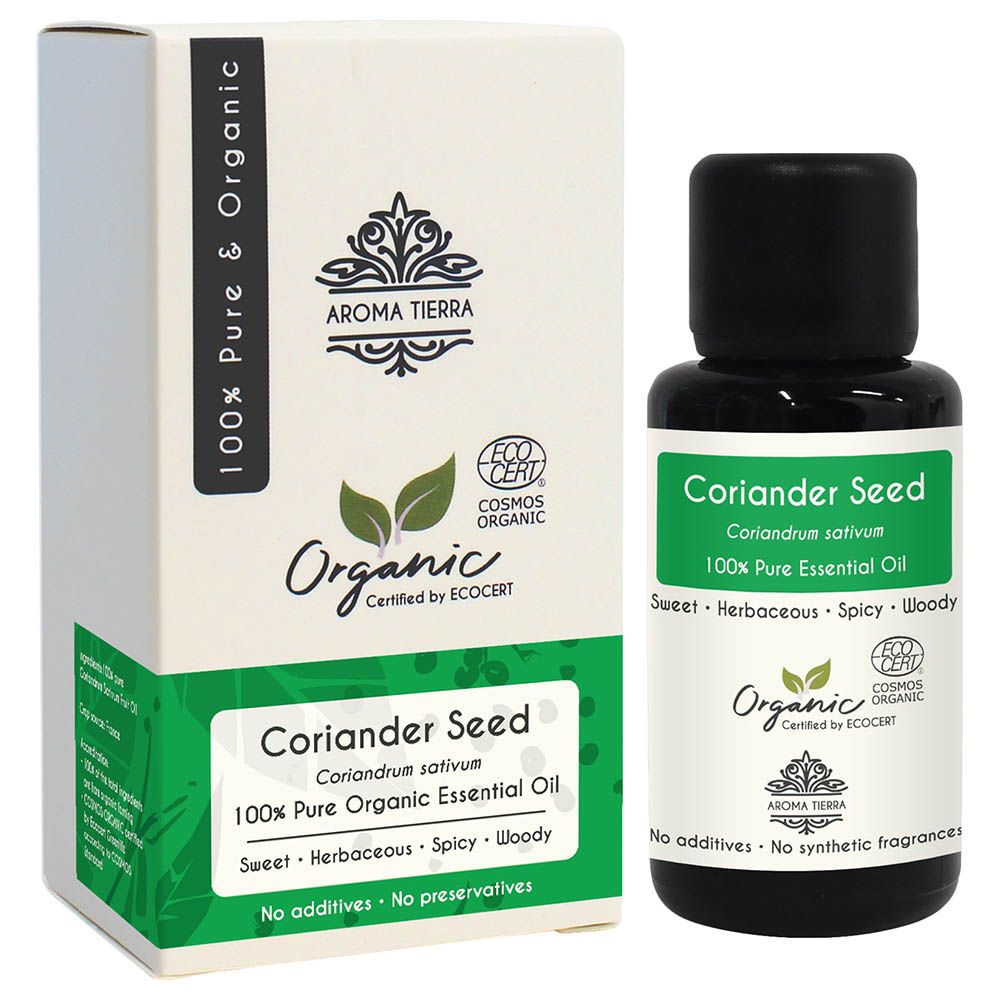 Aroma Tierra - Organic Coriander Essential Oil - 30ml