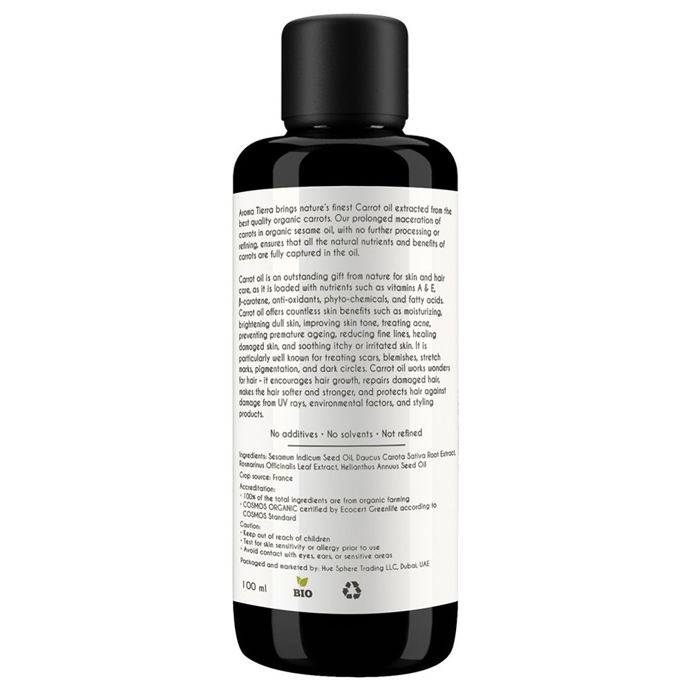 Aroma Tierra - Carrot Oil - Fades Scars - 100ml