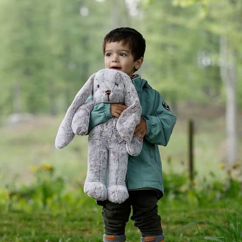 Teddykompaniet - Svea Rabbit Soft Toy - 45cm - Maroon Light Brown