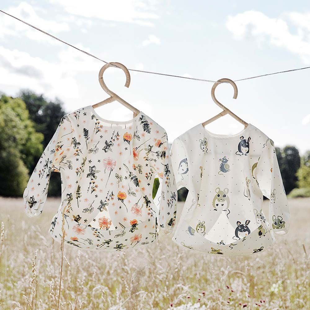 Elodie Details - Long Sleeved Baby Bib - Forest Mouse