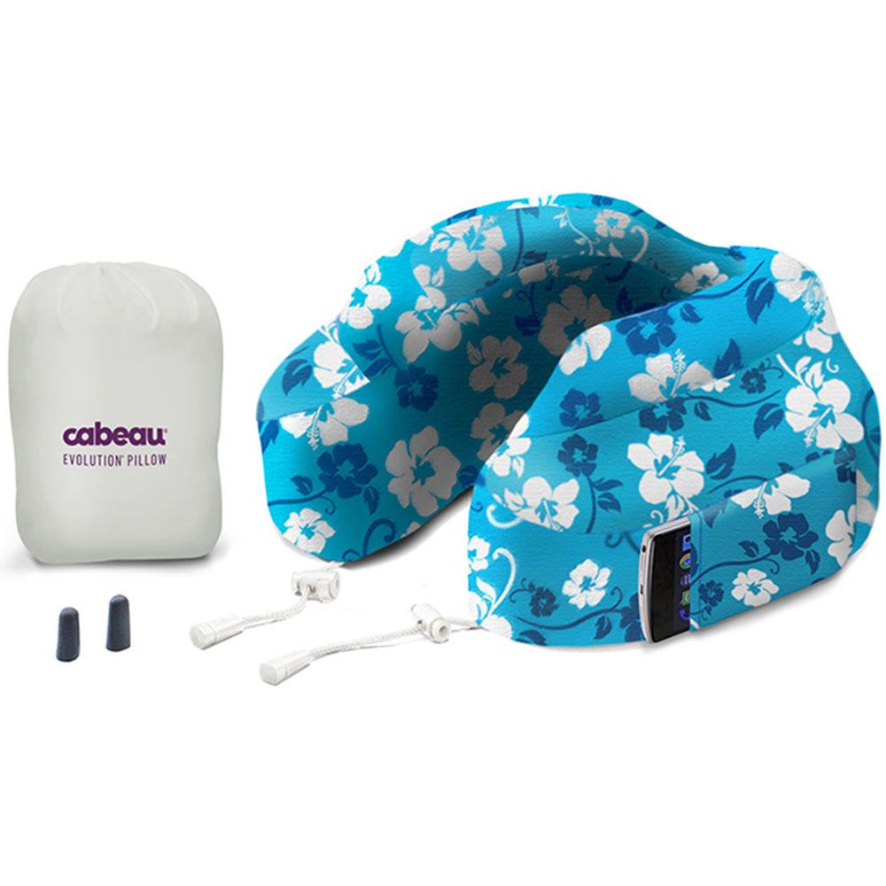 Cabeau - Evolution Memory Foam Travel Neck Pillow - Blue Tropic