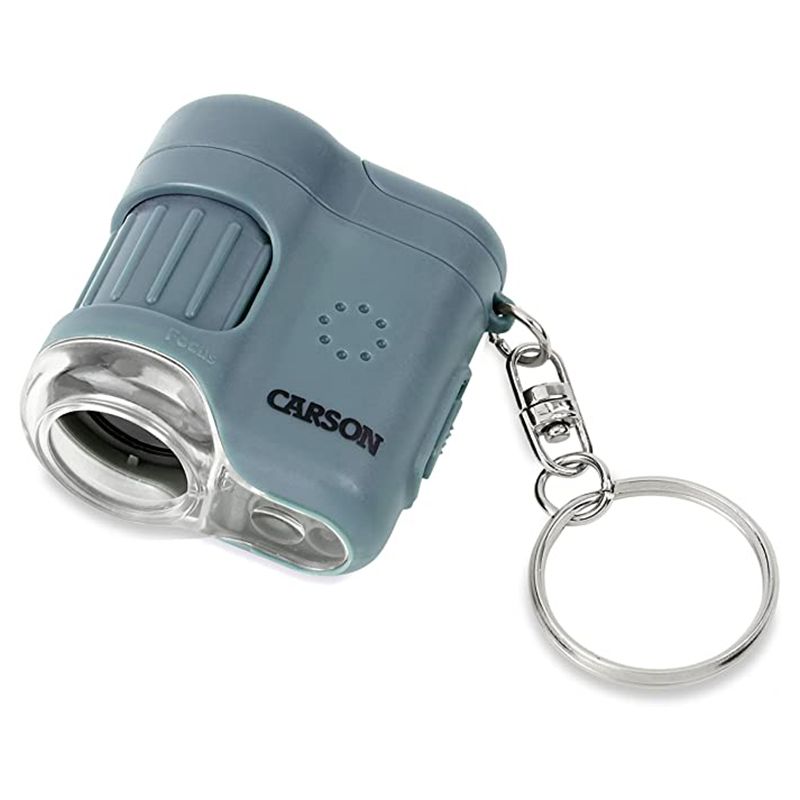 Carson - MicroMini 20x LED Lighted Pocket Microscope - Blue