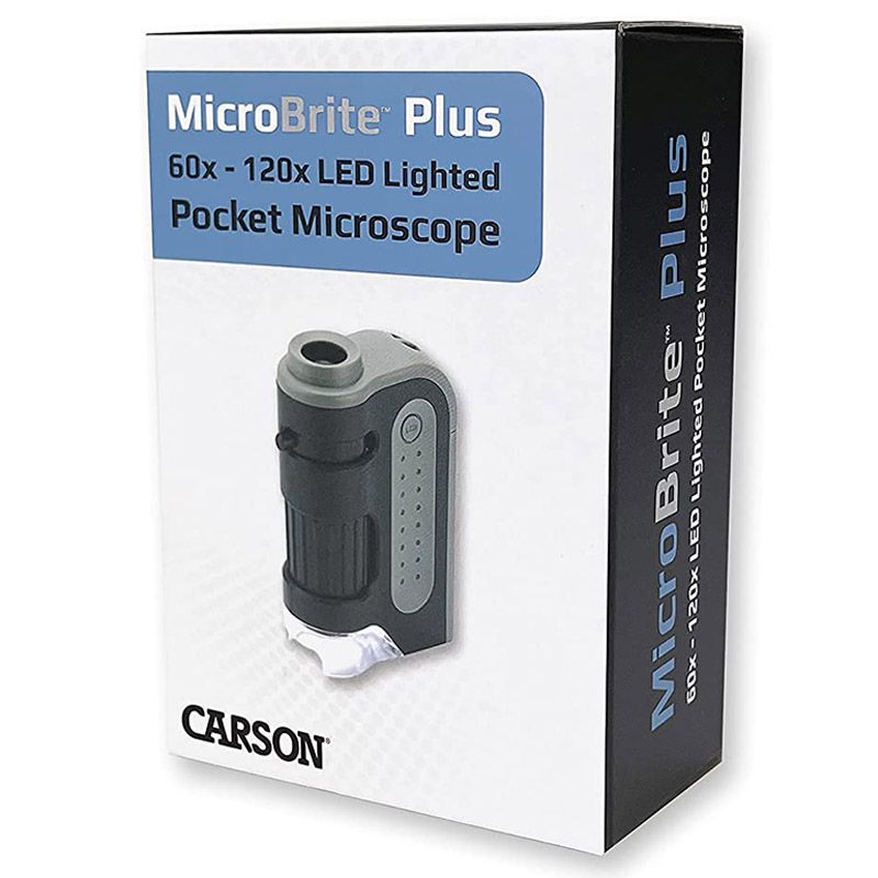 Carson - MicroBrite Plus 60x-120x LED Lighted Pocket Microscope