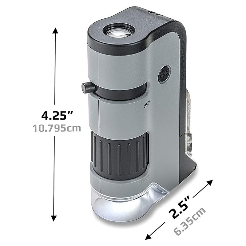 Carson - MicroFlip 100x-250x LED & UV Lighted Pocket Microscope