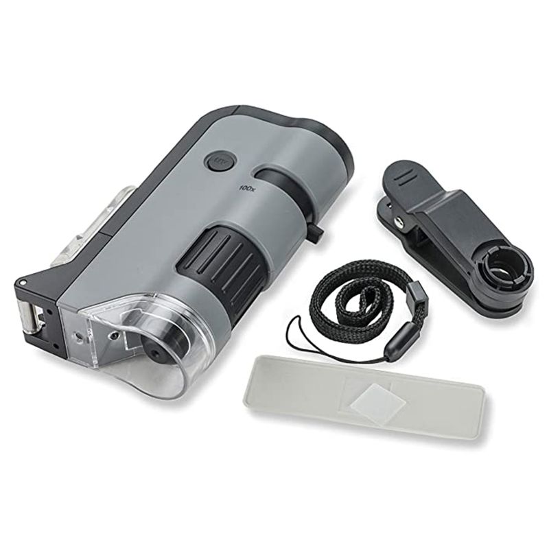 Carson - MicroFlip 100x-250x LED & UV Lighted Pocket Microscope