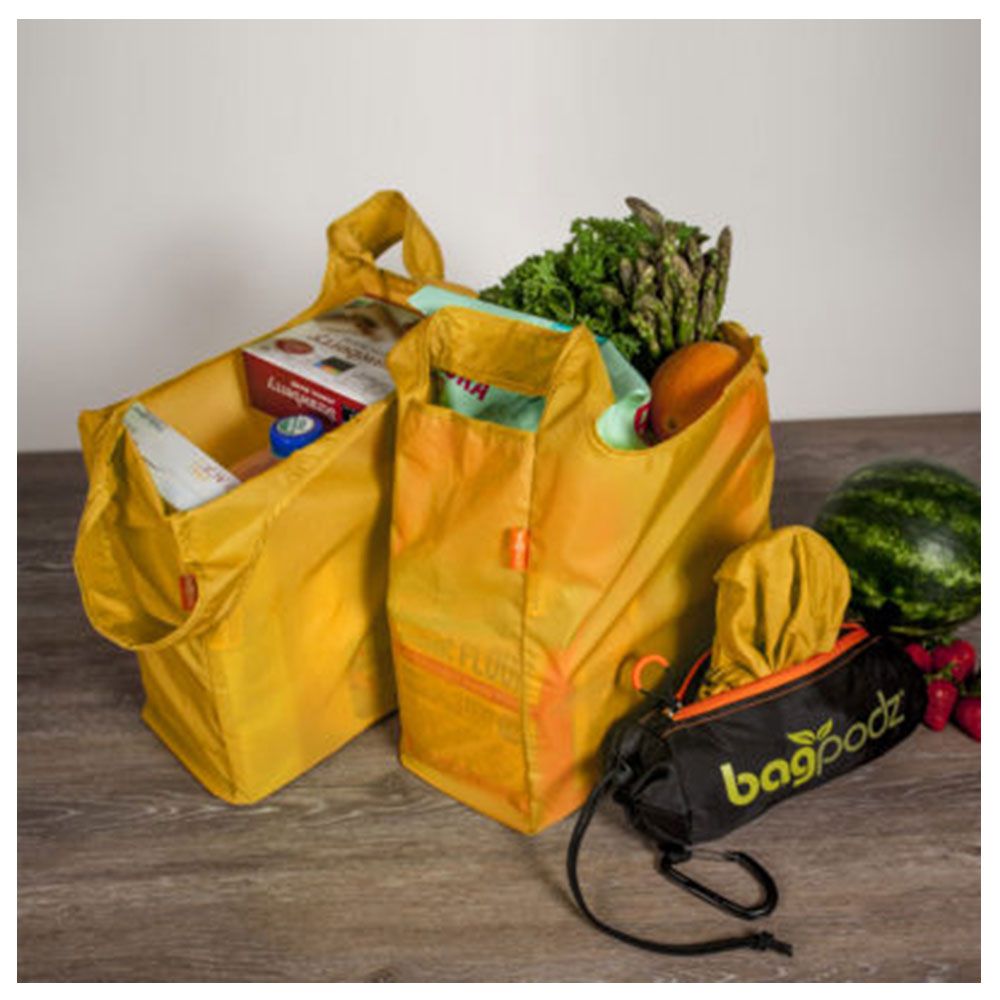 BagPodz - Reusable Bag and Storage System 5pcs - Saffron Yellow