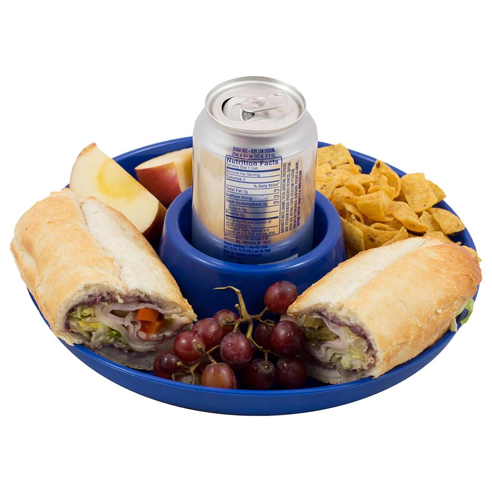 GreatPlate - Food and Beverage Plate - Blue