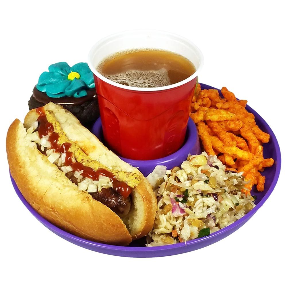 GreatPlate - Food and Beverage Plate - Purple