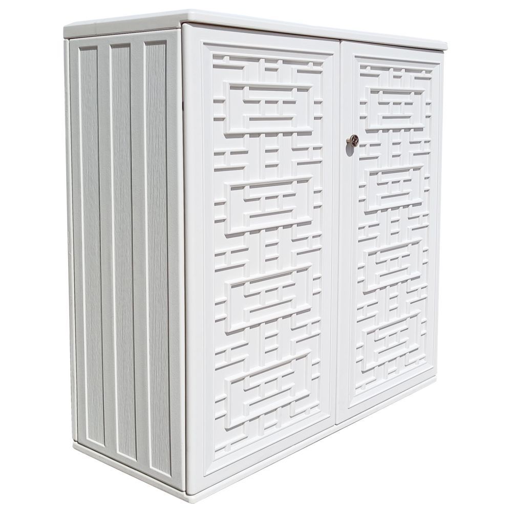 Cameltough - Heavy Duty HDPE Storage Cabinet 233L - White