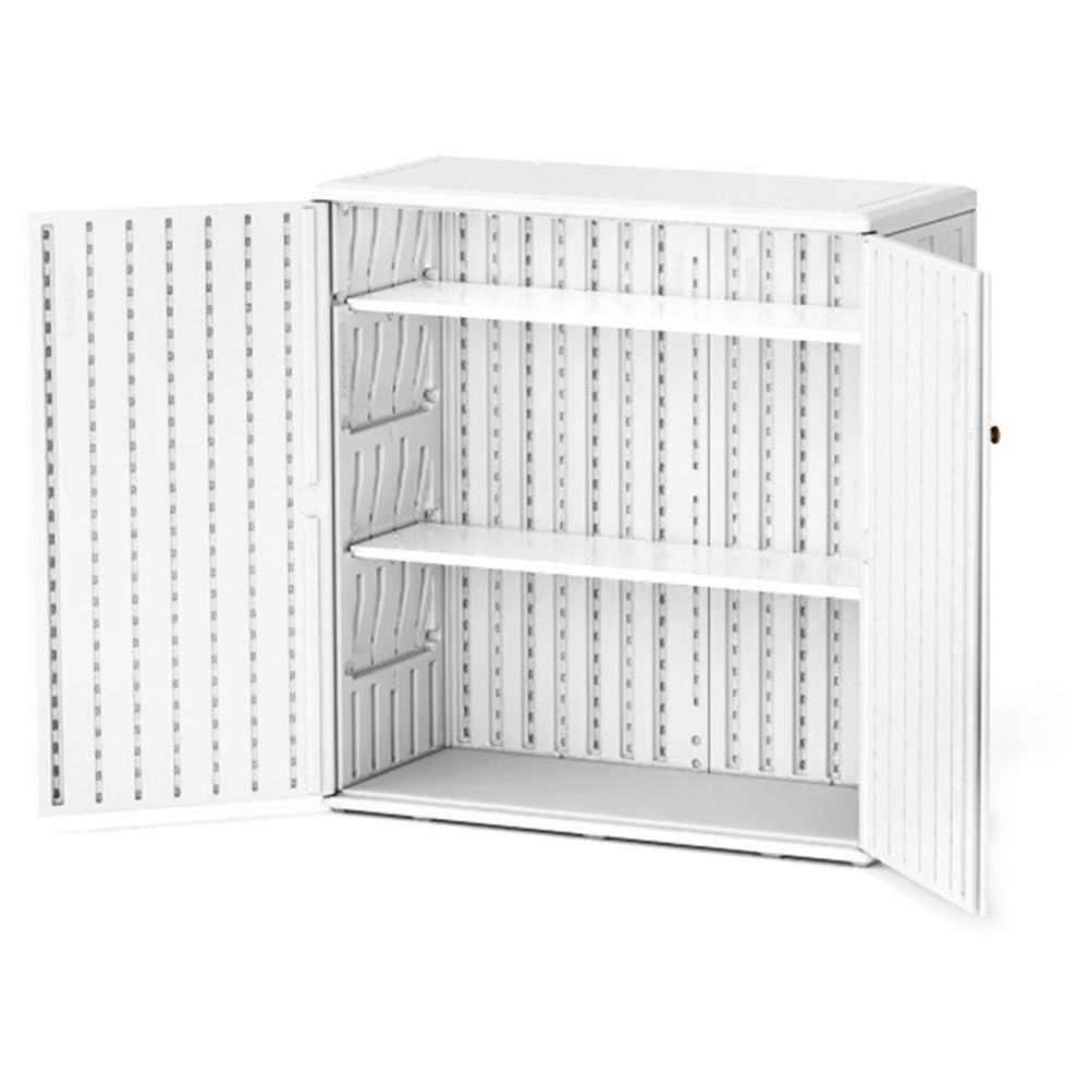 Cameltough - Heavy Duty HDPE Storage Cabinet 233L - White