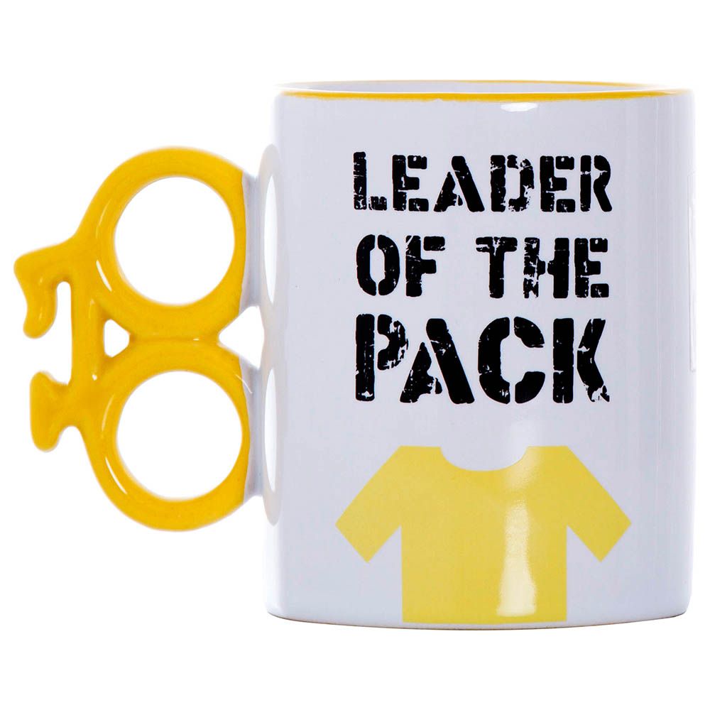 Other - Leader Of The Pack - Bike Mug - 10oz - Ceramic - Yellow