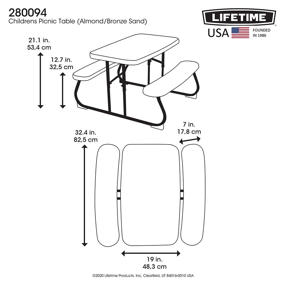 Lifetime - Children's Picnic Table - Beige