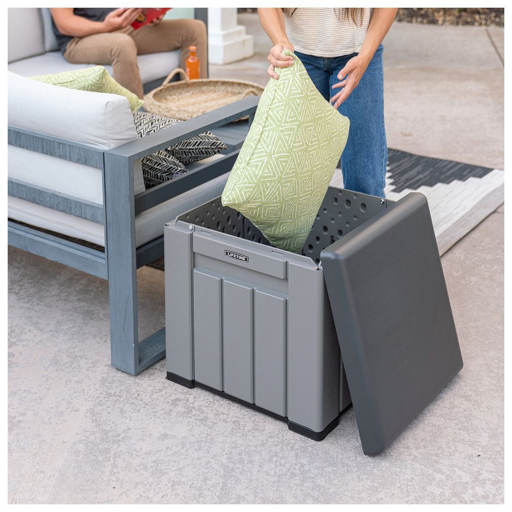 Lifetime - Outdoor Storage Deck Box Cube For Patio 94.6L