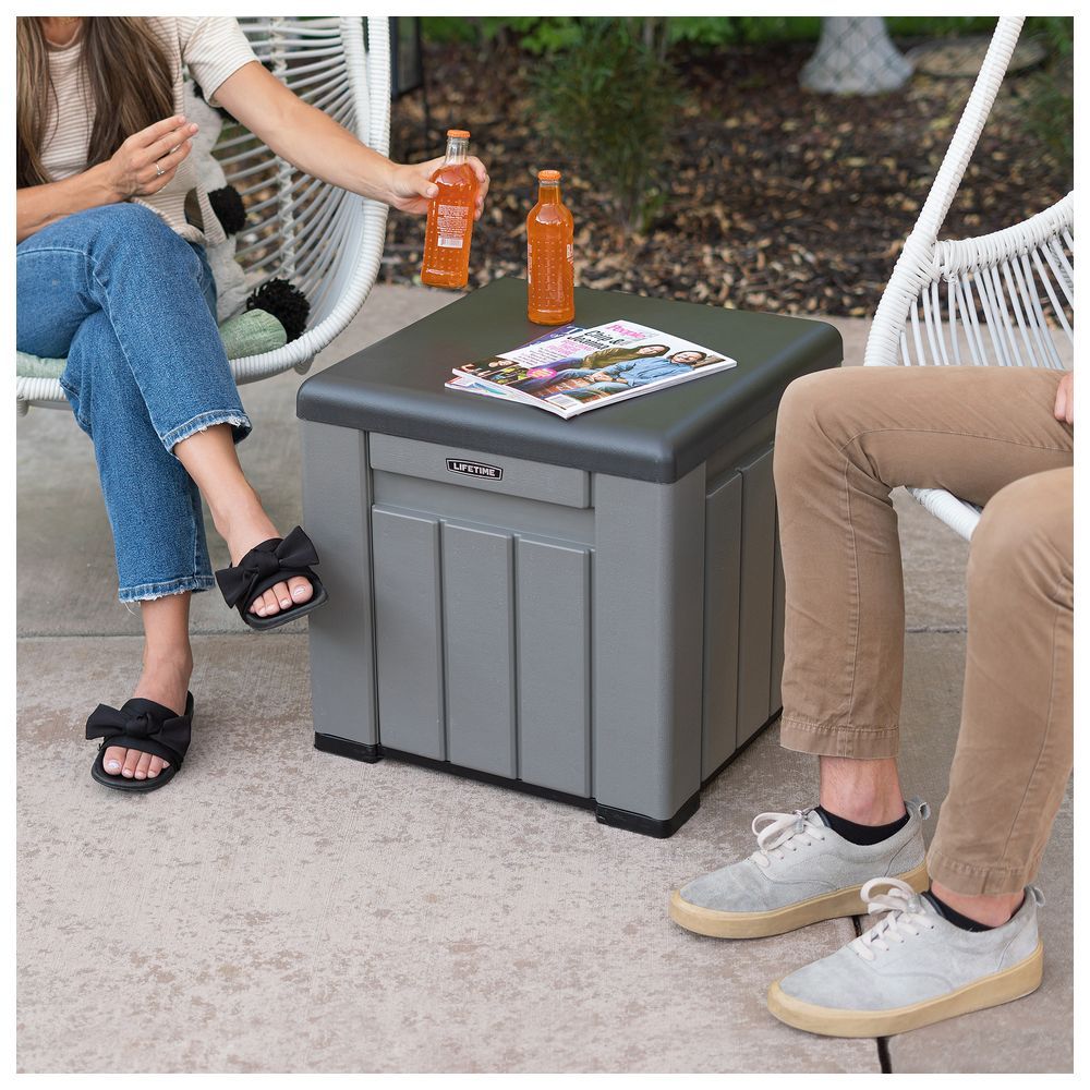 Lifetime - Outdoor Storage Deck Box Cube For Patio 94.6L