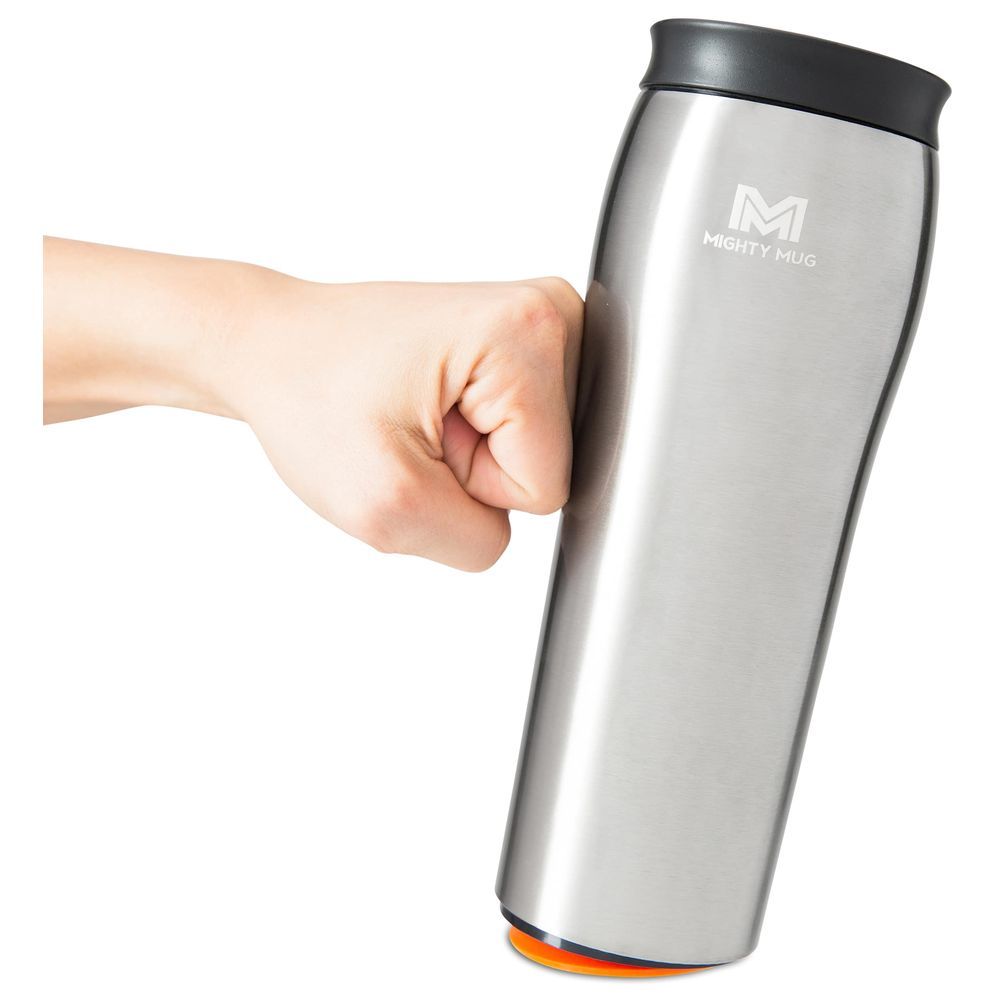 Mighty Mug - Go Alloy SS Travel Mug - 16 oz - Silver