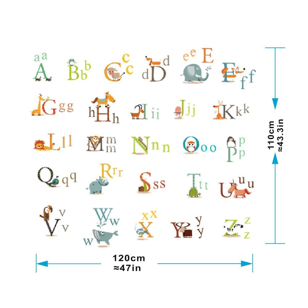 ستيكي آرت- ملصق الجدران حروف أبجدية