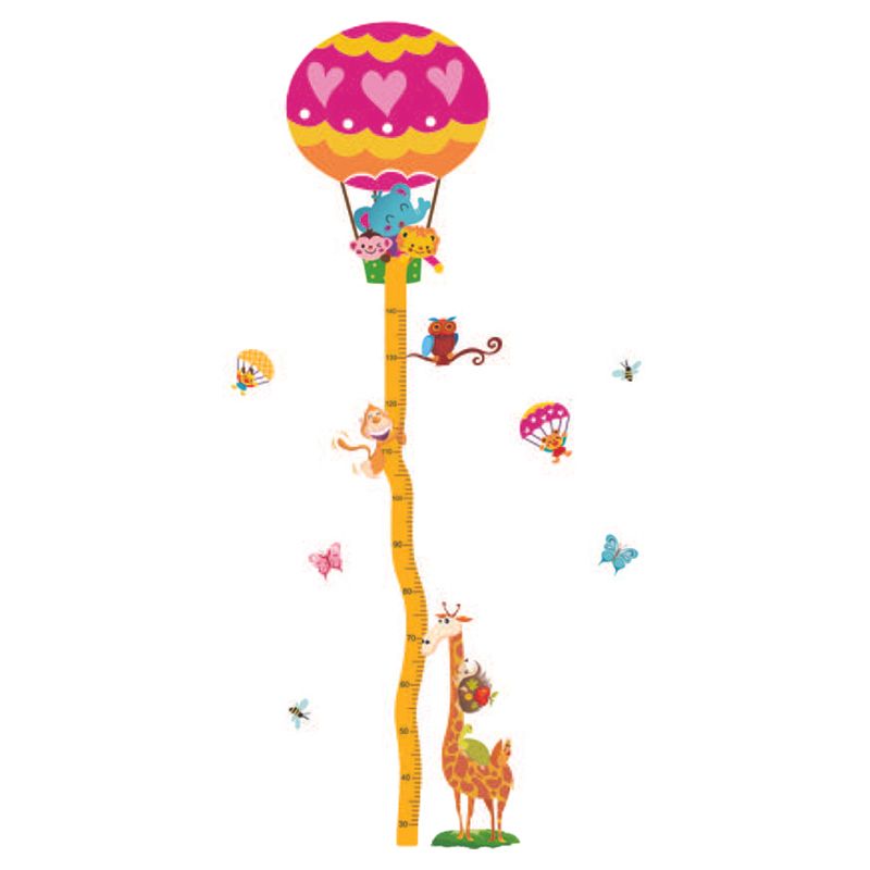 StickieArt - Hot Air Balloon Growth Chart Removable Stickers-Medium