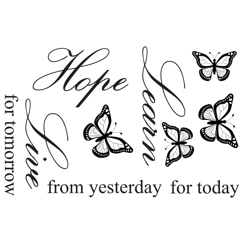 StickieArt - Quote: Learn From Yesterday Removable Stickers-Large