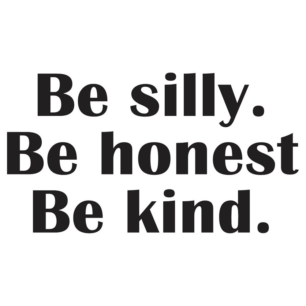 StickieArt - Quote 4-In-1: Be Silly Removable Stickers-Large