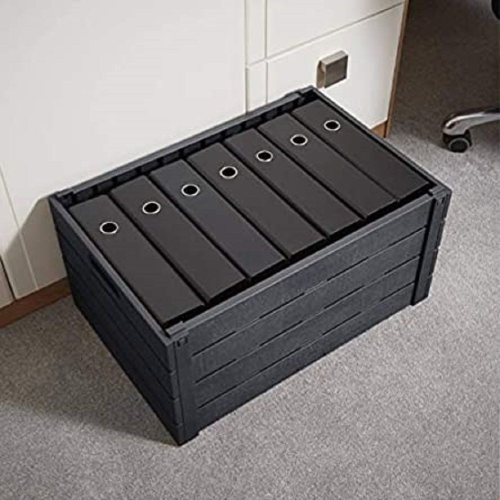 Strata - Wood Effect Folding Crate 60L