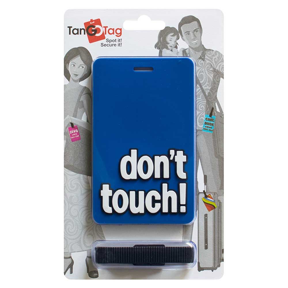 تانغوتاغ- شارة أمتعة Dont Touch - أزرق