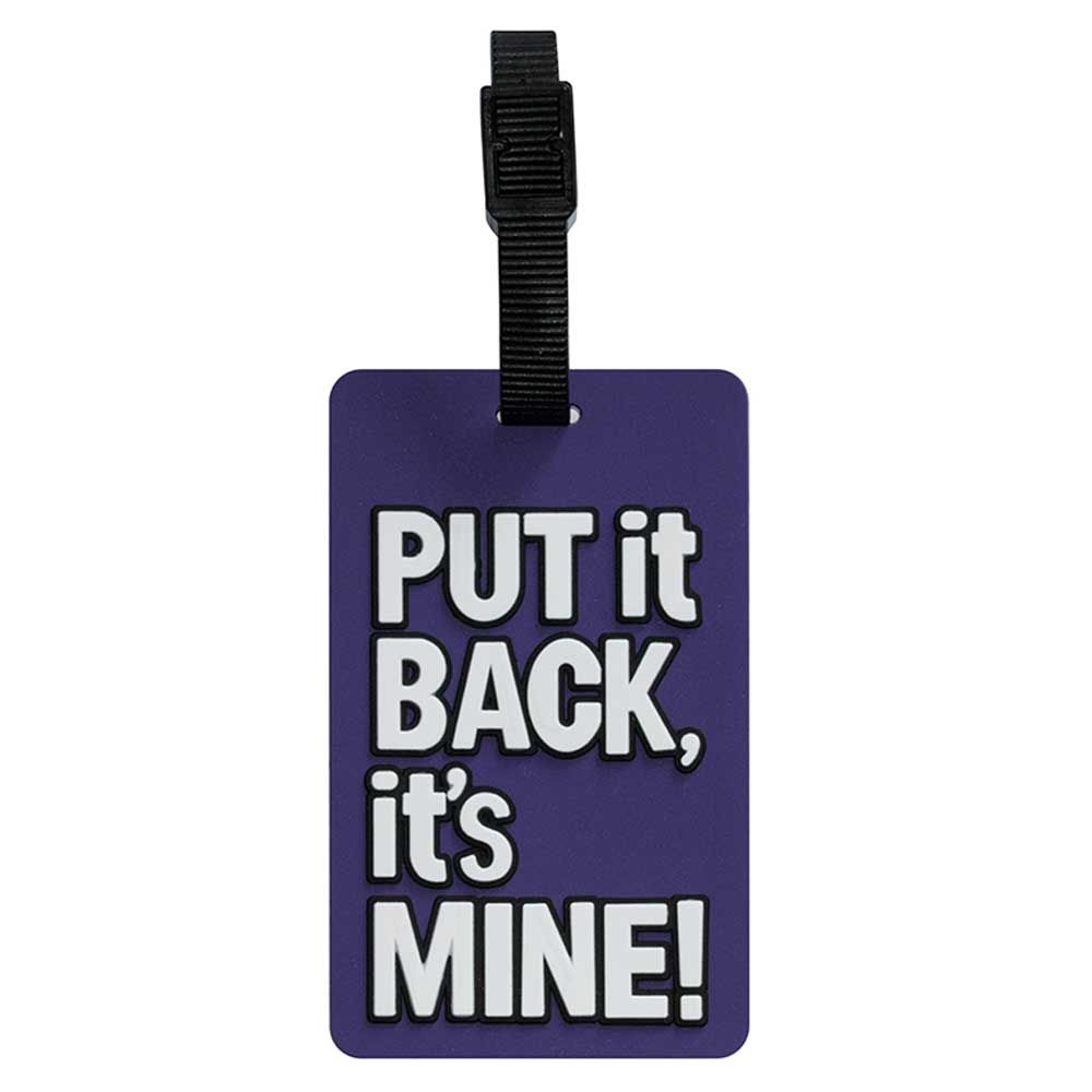 TangoTag - Luggage Tag Put It Back, Its Mine! - Purple