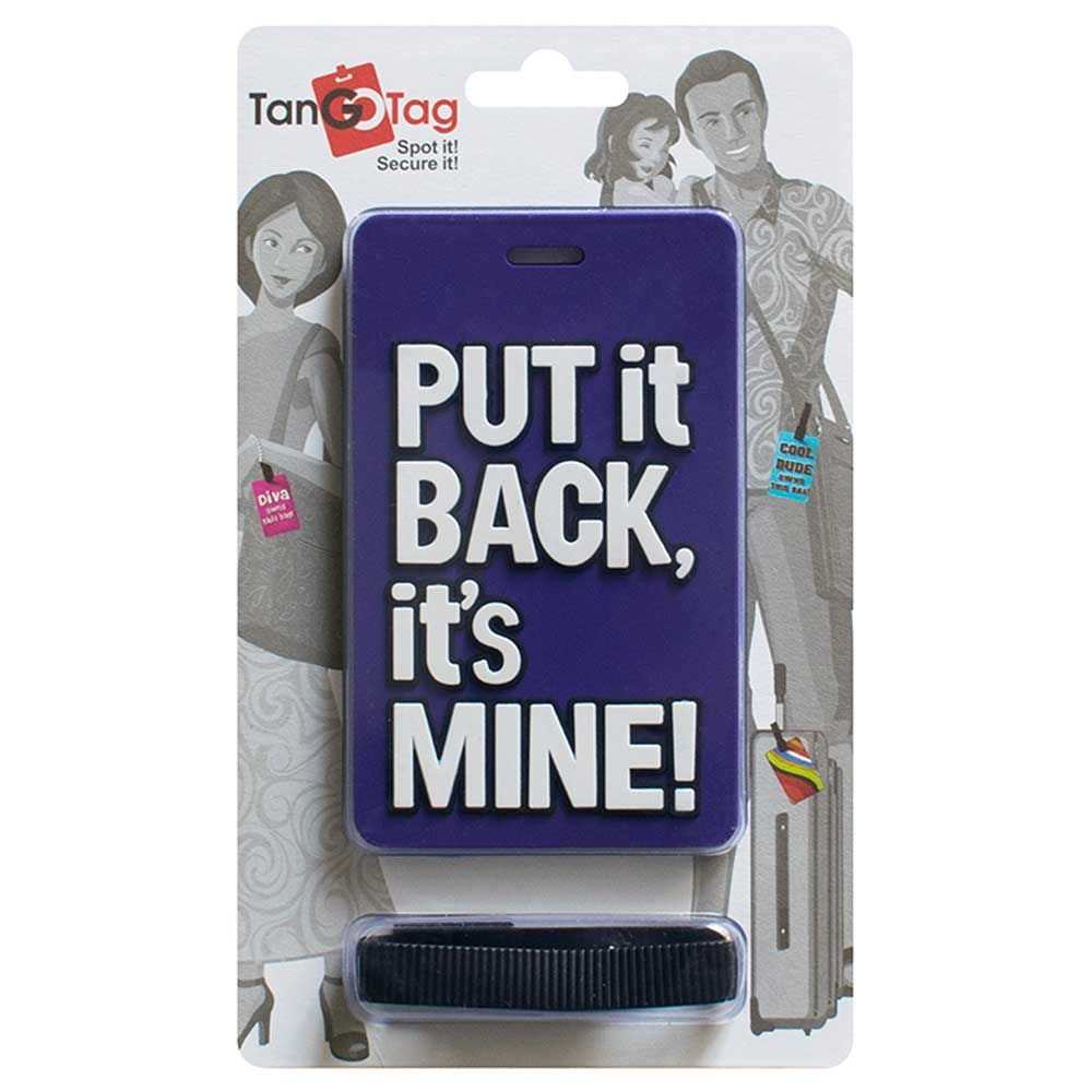 TangoTag - Luggage Tag Put It Back, Its Mine! - Purple