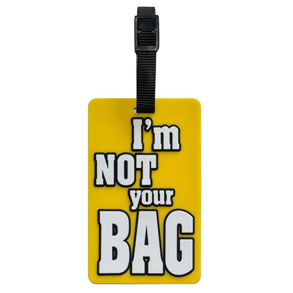 تانغوتاغ- شارة أمتعة Im Not Your Bag - أصفر