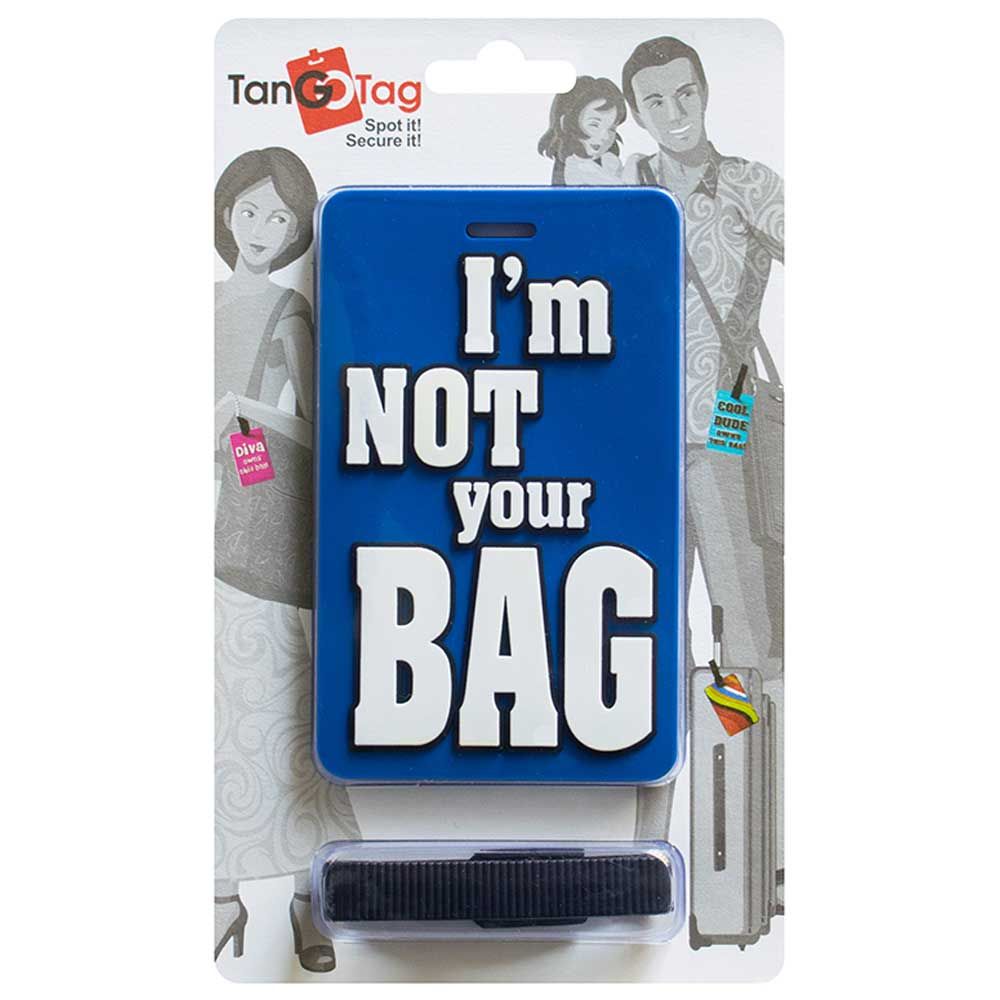 تانغوتاغ- شارة أمتعة Im Not Your Bag - أزرق