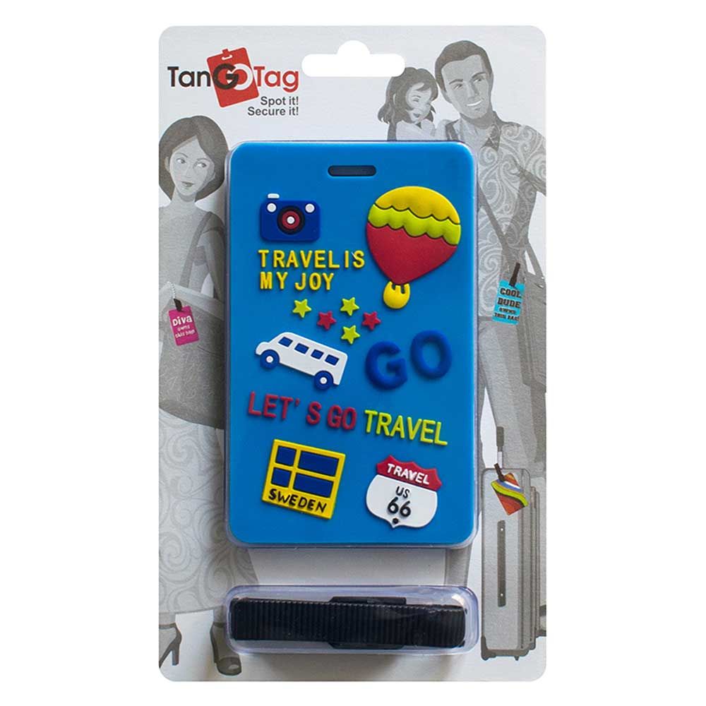 TangoTag - Luggage Tag Travel Is My Joy! - Blue