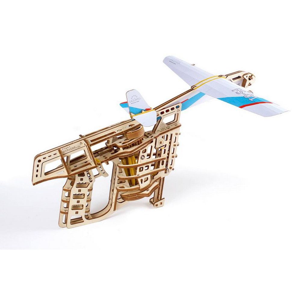 Ugears - Model Flight Starter 3D Wooden Puzzle - 198 Parts