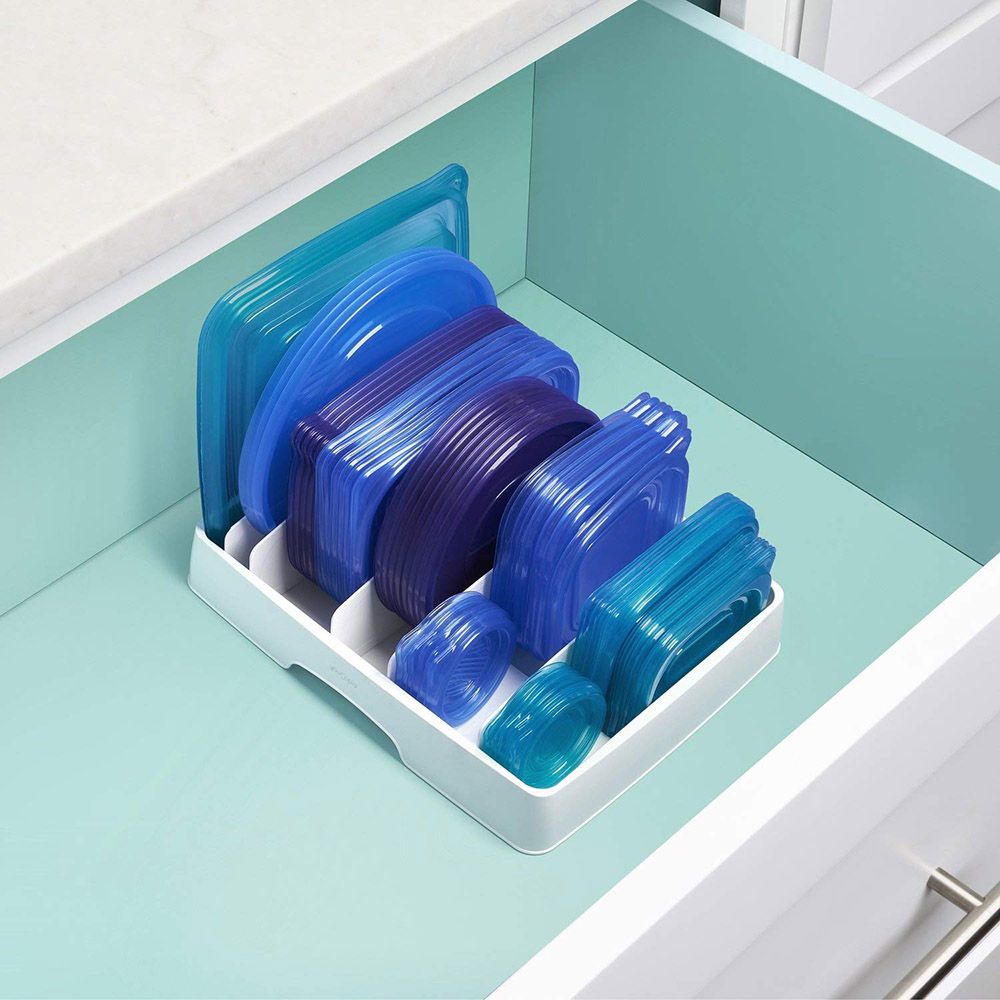 YouCopia - StoraLid Container Lid Organizer Large - White