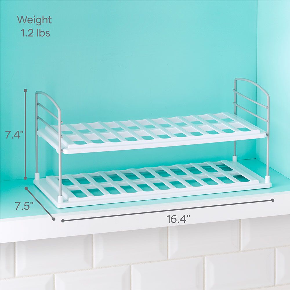 Youcopia - Upspace Water Bottle Organizer - 2 Shelf - White