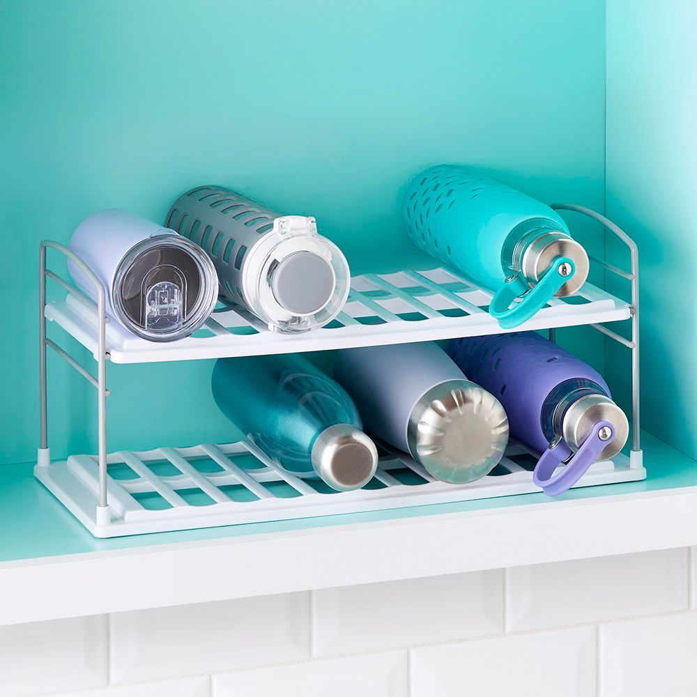 Youcopia - Upspace Water Bottle Organizer - 2 Shelf - White