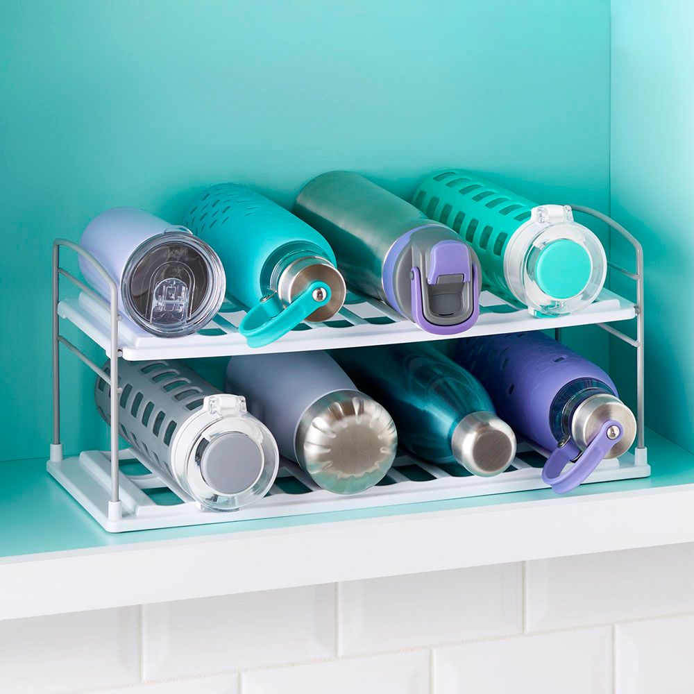 Youcopia - Upspace Water Bottle Organizer - 2 Shelf - White