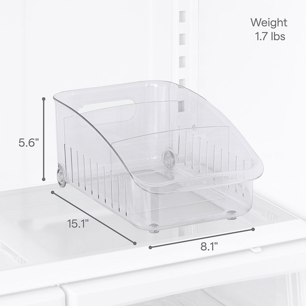 Youcopia - Rollout Fridge Drawer - 8 Inch - Clear