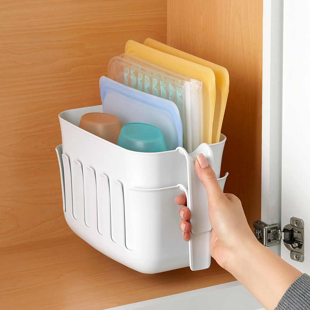 Youcopia - Dry+Store Reusable Silicone Bag Storage Rack - White