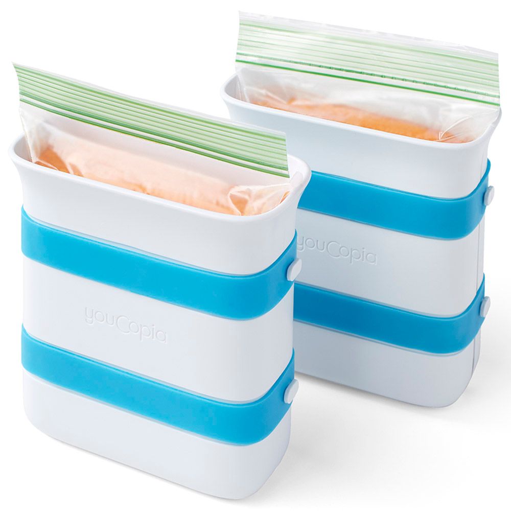 Youcopia - Freezeup Freezer Food Block Maker - Pack Of 2 - Quart