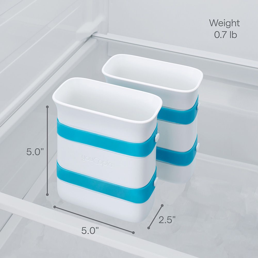 Youcopia - Freezeup Freezer Food Block Maker - Pack Of 2 - Quart