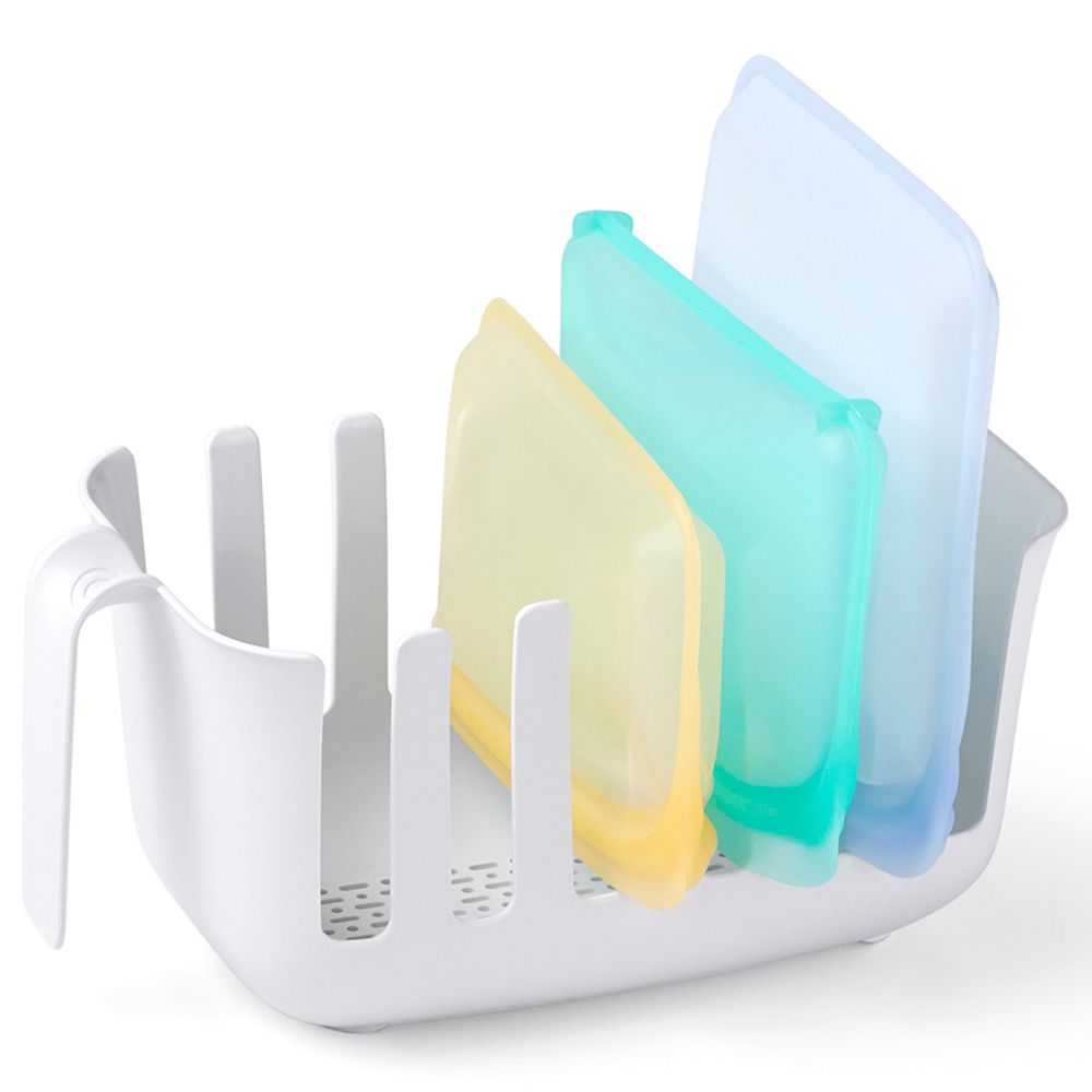 Youcopia - Dry+Store Reusable Silicone Bag Storage Rack - White