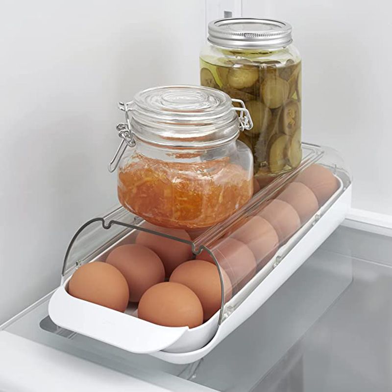 YouCopia - FridgeView Rolling Egg Holder - White