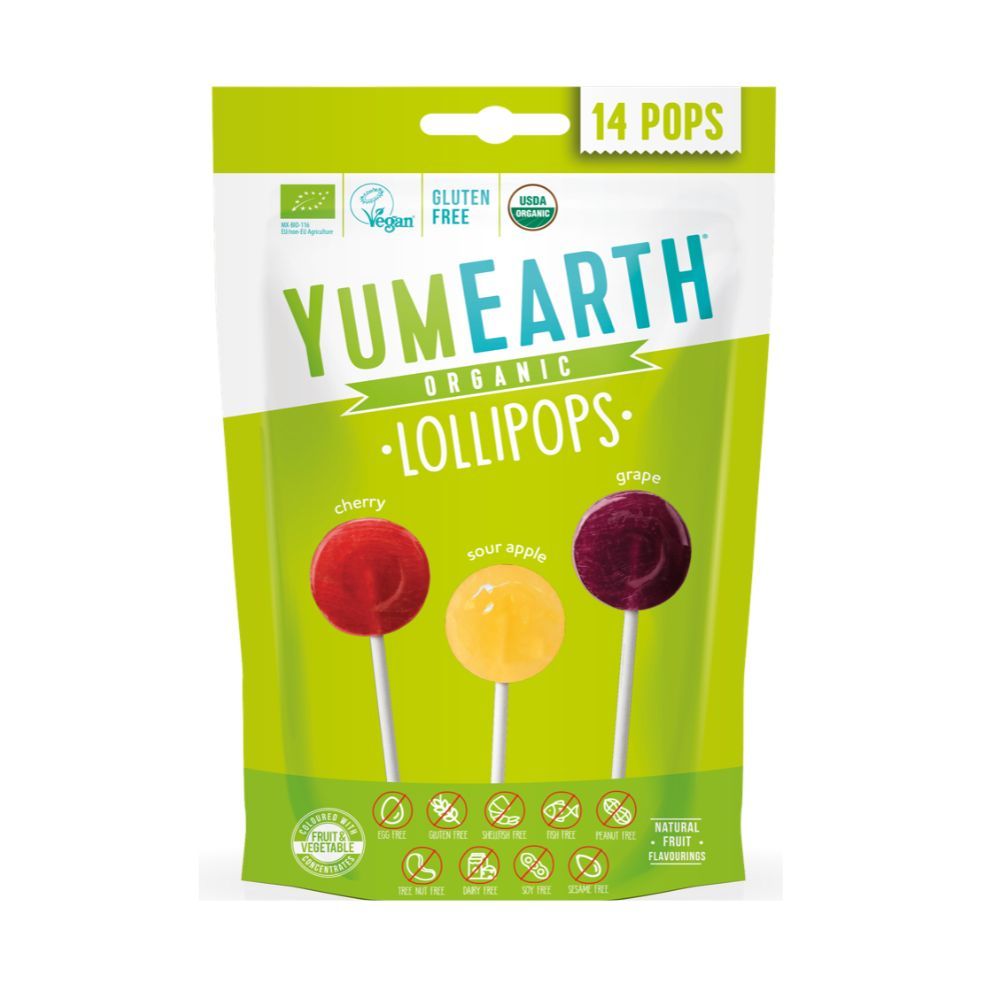 Yum Earth - Organic Sour Pops 14pcs 85g