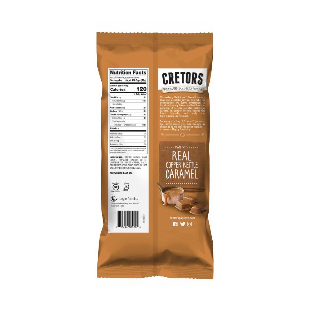 G.H Cretors - Just The Caramel Corn - 8oz/227g - Pack Of 2