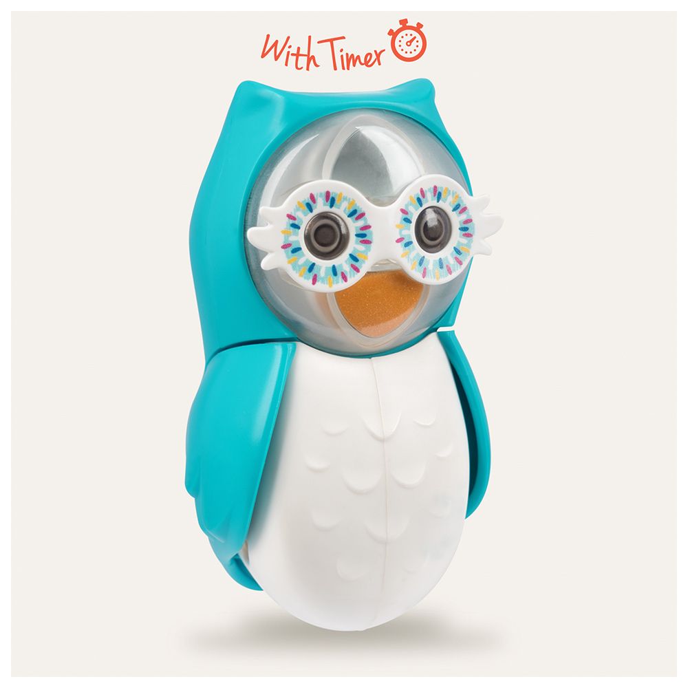 Flipper - Owl Smarty Toothbrush Holder With Timer - Blue