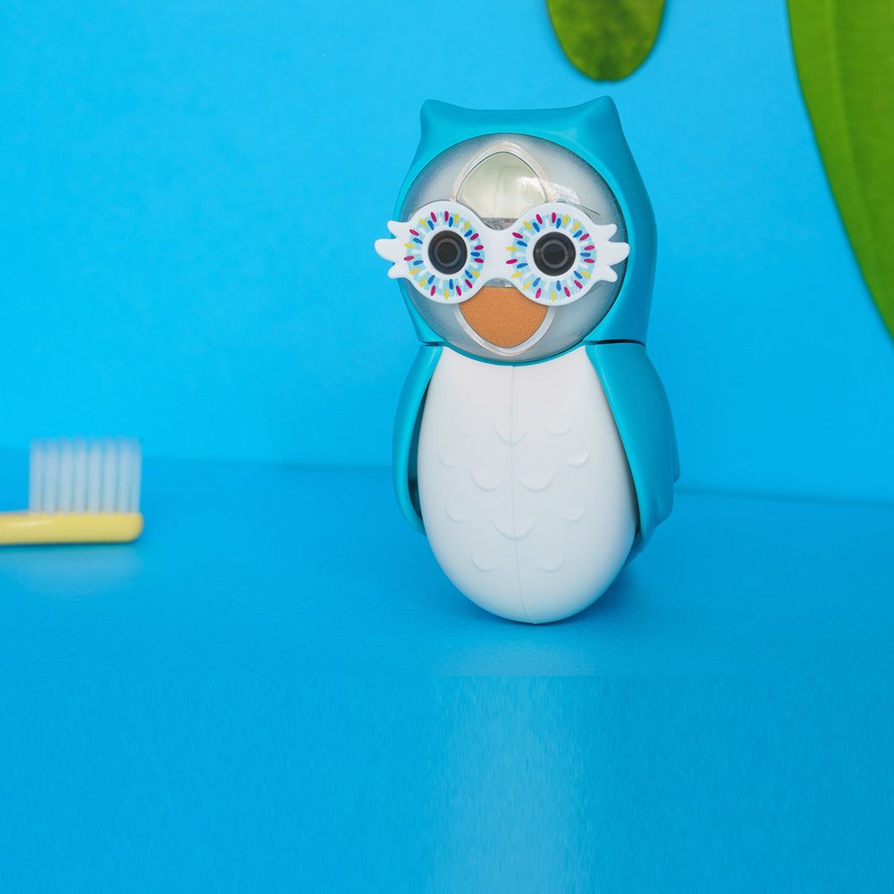 Flipper - Owl Smarty Toothbrush Holder With Timer - Blue