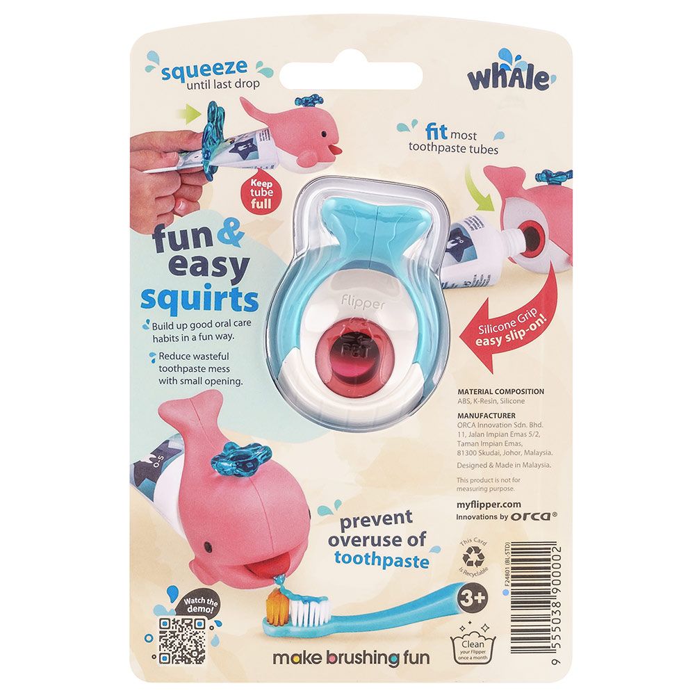 Flipper - Toothpaste Squirter Whale - Blue