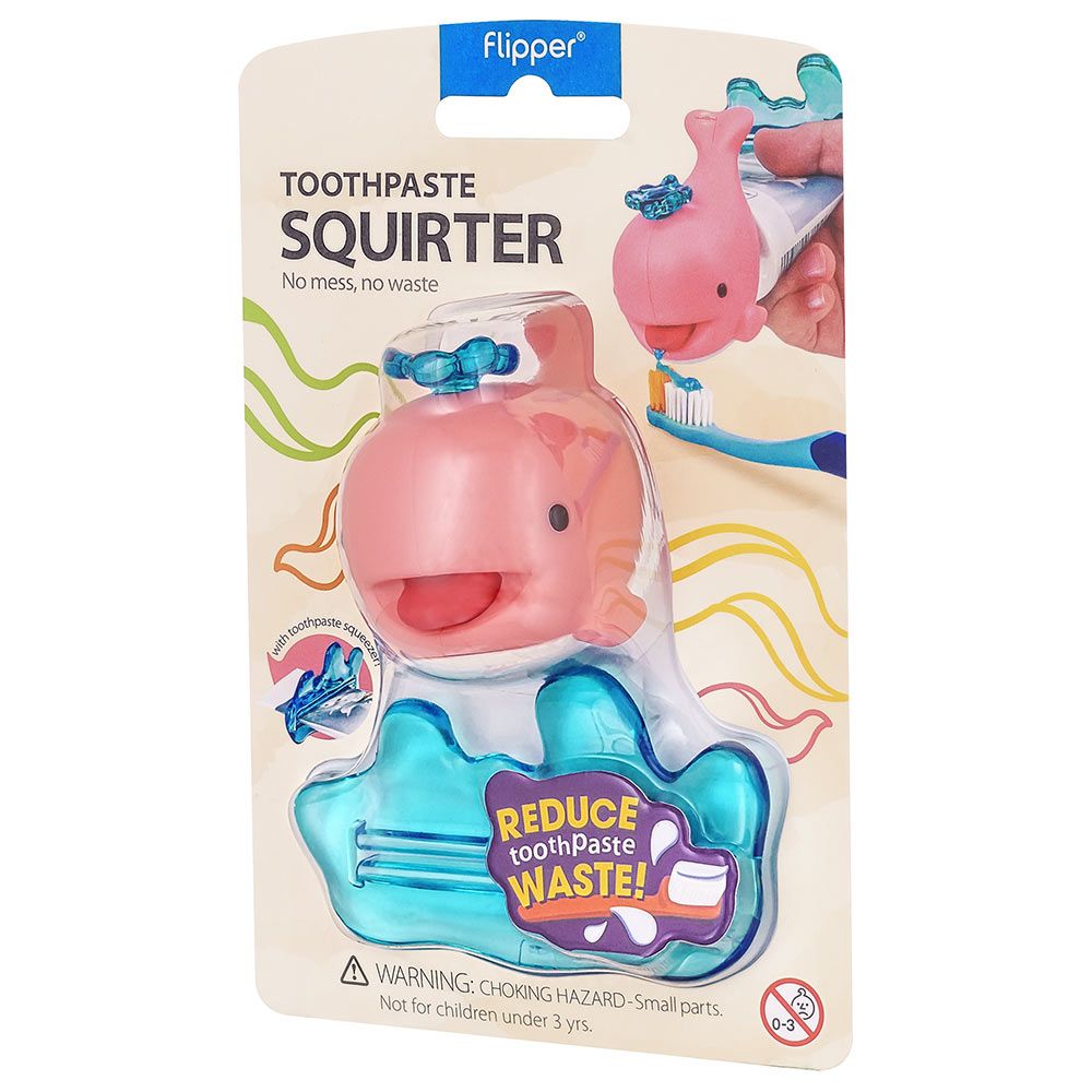 Flipper - Toothpaste Squirter Whale - Pink