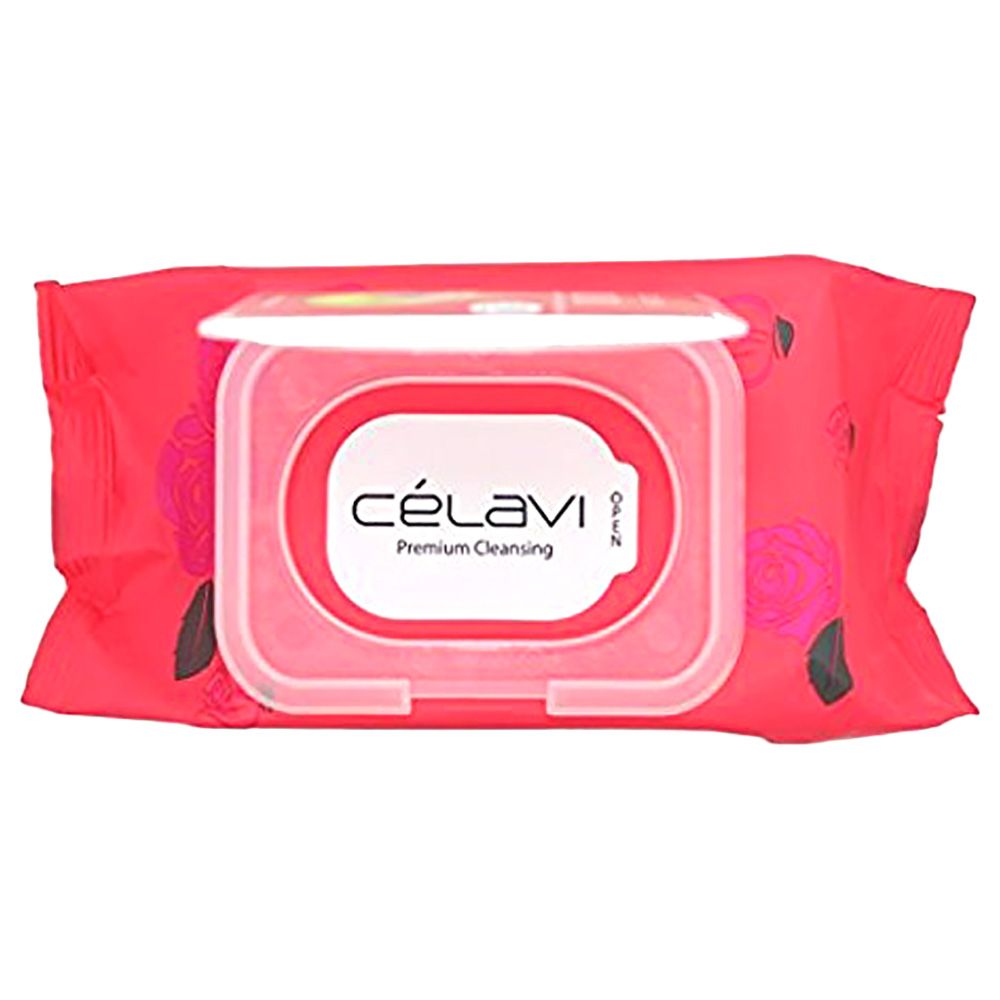 Celavi - Makeup Remover Oil Cleansing Towelettes - Rose Oil - 30pcs