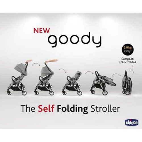 Chicco - Goody Compact Stroller 0-4y - Cool Grey