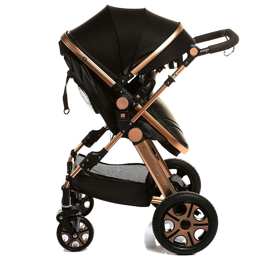 Pikkaboo - 4In1 Luxury Stroller Travel System - Black